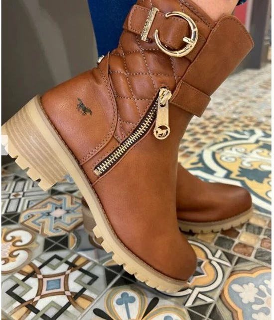 MUSTANG Dames Enkellaars Cognac COGNAC 40 5 MUSTANG Dames Enkellaars Cognac COGNAC 40 - Afbeelding 3