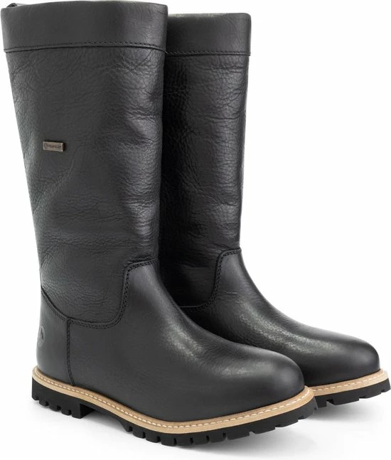 Travelin' Storslett Dames Outdoorlaarzen - Waterdicht En Ademend - Wol Gevoerde Wandellaars - Zwart Leer - Maat 38 5 Travelin' Storslett Dames Outdoorlaarzen - Waterdicht En Ademend - Wol Gevoerde Wandellaars - Zwart Leer - Maat 38 - Afbeelding 3