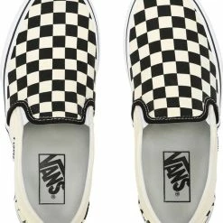 Vans Asher Checkerboard Dames Sneakers - Black/White - Maat 39 -Dames-schoenen Winkel 550x654 4