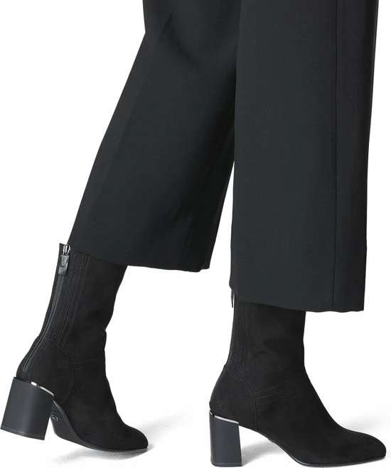 Tamaris Enkellaarsjes Zwart Leer - Dames - Maat 38 6 Tamaris Enkellaarsjes Zwart Leer - Dames - Maat 38 - Afbeelding 4