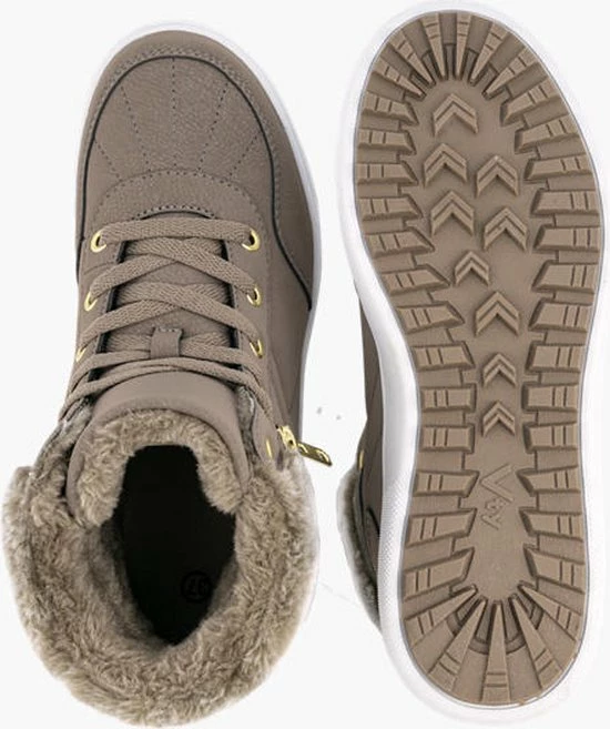 Graceland Taupe Veterboot Bont - Maat 38 4 Graceland Taupe Veterboot Bont - Maat 38 - Afbeelding 2