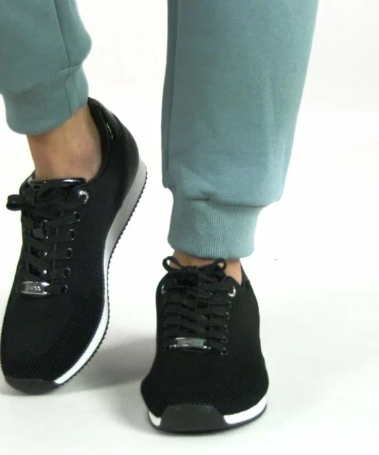 Mexx Sneaker Cato Zwart Met Witte Zool - Dames - Maat 39 12 Mexx Sneaker Cato Zwart Met Witte Zool - Dames - Maat 39 - Afbeelding 10