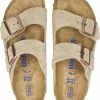 Birkenstock Arizona SFB VL Narrow Dames Slippers - Taupe - Maat 40 -Dames-schoenen Winkel 550x663 5