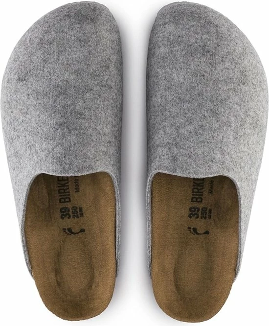 Birkenstock Amsterdam Light Gray Narrow VEG Felt Wooly Home Unisex Pantoffels - Lichtgrijs - Maat 38 14 Birkenstock Amsterdam Light Gray Narrow VEG Felt Wooly Home Unisex Pantoffels - Lichtgrijs - Maat 38 - Afbeelding 12