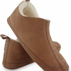 Texelana Sloffen En Pantoffels Voor Dames & Heren - Pantoffel Van Schapenvacht - Model Katja Cognac - Maat 42 -Dames-schoenen Winkel 550x669 3