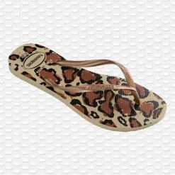 Havaianas Slim Animal Dames Slippers - Bruin/Zwart - Maat 37/38 -Dames-schoenen Winkel 550x677 7