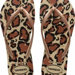 Havaianas Slim Animal Dames Slippers - Bruin/Zwart - Maat 37/38 -Dames-schoenen Winkel 550x681 7