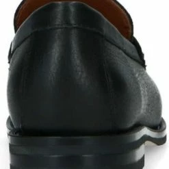 Manfield - Dames - Zwarte Leren Loafers Met Goudkleurig Detail - Maat 39 -Dames-schoenen Winkel 550x681 8