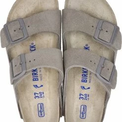 Birkenstock Arizona Slippers Grijs - Narrow Fit -Maat 39