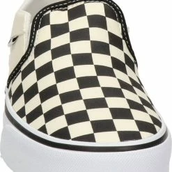 Vans Asher Checkerboard Dames Sneakers - Black/White - Maat 39 -Dames-schoenen Winkel 550x684