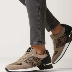 Mexx Dames Sneaker Fleur Taupe -Dames-schoenen Winkel 550x687 4