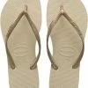 Havaianas Slim Dames Slippers - Sand Grey/Light Golden - Maat 39/40
