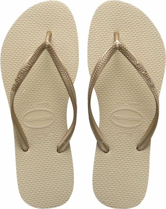Havaianas Slim Dames Slippers - Sand Grey/Light Golden - Maat 39/40 3 Havaianas Slim Dames Slippers - Sand Grey/Light Golden - Maat 39/40
