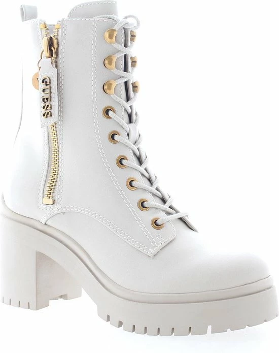 Guess Cabra Dames Veterboot - Ecru - Maat 40 19 Guess Cabra Dames Veterboot - Ecru - Maat 40 - Afbeelding 17