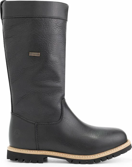 Travelin' Storslett Dames Outdoorlaarzen - Waterdicht En Ademend - Wol Gevoerde Wandellaars - Zwart Leer - Maat 38 3 Travelin' Storslett Dames Outdoorlaarzen - Waterdicht En Ademend - Wol Gevoerde Wandellaars - Zwart Leer - Maat 38