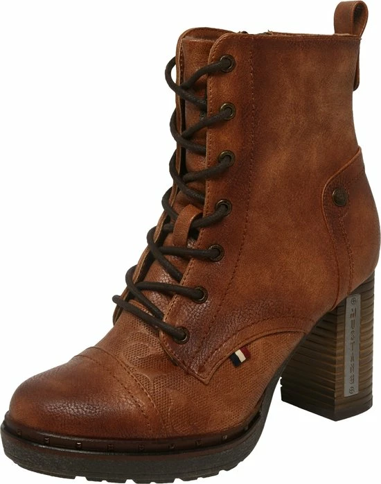 Mustang Cognac Enkellaarzen Dames 40 18 Mustang Cognac Enkellaarzen Dames 40 - Afbeelding 16