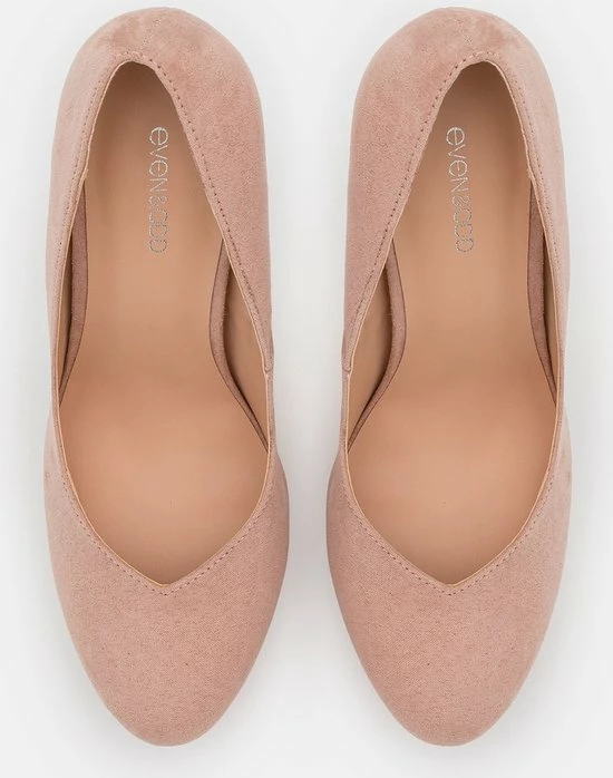 Even & Odd Faux Suede Pumps - Licht Roze Hoge Hakken - Maat 40 4 Even & Odd Faux Suede Pumps - Licht Roze Hoge Hakken - Maat 40 - Afbeelding 2