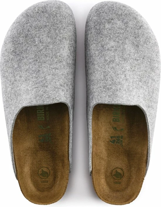 Birkenstock Amsterdam Light Gray Narrow VEG Felt Wooly Home Unisex Pantoffels - Lichtgrijs - Maat 38 7 Birkenstock Amsterdam Light Gray Narrow VEG Felt Wooly Home Unisex Pantoffels - Lichtgrijs - Maat 38 - Afbeelding 5