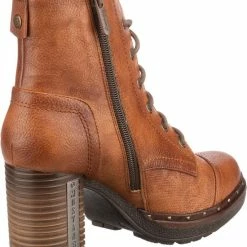 Mustang Cognac Enkellaarzen Dames 40 28 Mustang Cognac Enkellaarzen Dames 40 -Dames-schoenen Winkel 550x707 9