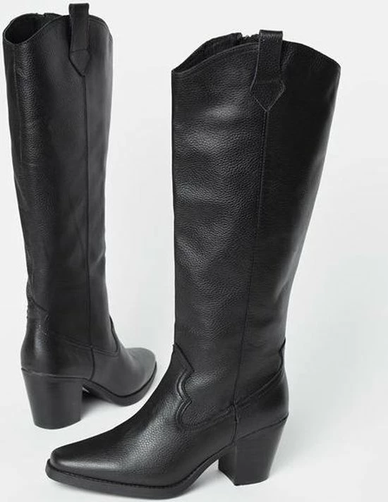 Ann Rocks Ann Rocks Laarzen Zwart Leer - Maat 41 6 Ann Rocks Ann Rocks Laarzen Zwart Leer - Maat 41 - Afbeelding 4