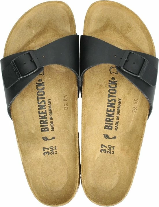 Birkenstock Madrid Dames Slippers Small Fit - Black - Maat 41 17 Birkenstock Madrid Dames Slippers Small Fit - Black - Maat 41 - Afbeelding 15