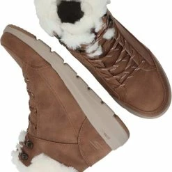 Skechers Glacial Ultra Cozyly Veterboot - Vrouwen - Bruin/Cognac - 16 Skechers Glacial Ultra Cozyly Veterboot - Vrouwen - Bruin/Cognac - -Dames-schoenen Winkel 550x720 6