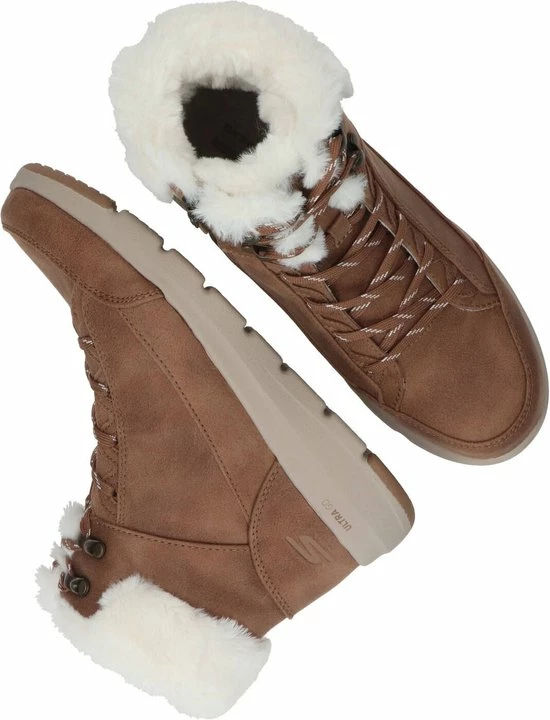 Skechers Glacial Ultra Cozyly Veterboot - Vrouwen - Bruin/Cognac - 7 Skechers Glacial Ultra Cozyly Veterboot - Vrouwen - Bruin/Cognac - - Afbeelding 5