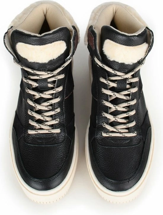 Ps Poelman ESQUIMO Dames Hoge Sneakers Teddy - Zwart Multi - Maat 39 5 Ps Poelman ESQUIMO Dames Hoge Sneakers Teddy - Zwart Multi - Maat 39 - Afbeelding 3