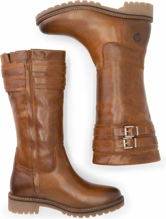 Travelin' Solstad Leren Dames Laarzen - Wol Gevoerde Laars - Cognac Bruin Leer - Maat 42 7 Travelin' Solstad Leren Dames Laarzen - Wol Gevoerde Laars - Cognac Bruin Leer - Maat 42 - Afbeelding 5