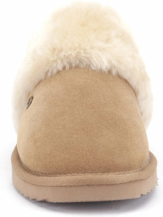 Warmbat Flurry Suede Dames Pantoffels - Camel - Maat 42 4 Warmbat Flurry Suede Dames Pantoffels - Camel - Maat 42 - Afbeelding 2