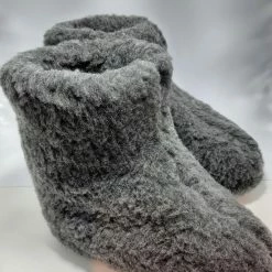 Geen Merknaam Schapenwollen Sloffen Grijs Maat 42 100% Natuurproduct Comfortabele Nieuwe Luxe Sloffen Direct Leverbaar Handgemaakt - Sheep - Wool - Shuffle - Woolen Slippers - Schoen - Pantoffels - Warmers - Slof -