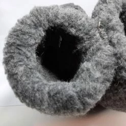 Geen Merknaam Schapenwollen Sloffen Grijs Maat 42 100% Natuurproduct Comfortabele Nieuwe Luxe Sloffen Direct Leverbaar Handgemaakt - Sheep - Wool - Shuffle - Woolen Slippers - Schoen - Pantoffels - Warmers - Slof - -Dames-schoenen Winkel 550x733 16