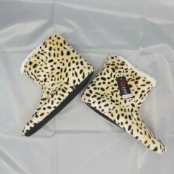 Q-TEX Pantoffel Dieren Panterprint 39/41 Winter Kerst Warm