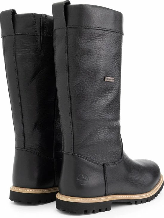 Travelin' Storslett Dames Outdoorlaarzen - Waterdicht En Ademend - Wol Gevoerde Wandellaars - Zwart Leer - Maat 38 6 Travelin' Storslett Dames Outdoorlaarzen - Waterdicht En Ademend - Wol Gevoerde Wandellaars - Zwart Leer - Maat 38 - Afbeelding 4
