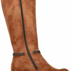 Rieker Lange Laars - Vrouwen - Cognac - Maat 39 -Dames-schoenen Winkel 550x739 1