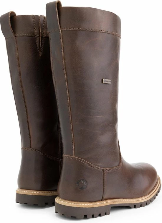 Travelin' Storslett Dames Outdoorlaarzen - Waterdicht En Ademend - Wol Gevoerde Wandellaars - Donkerbruin Leer - Maat 38 6 Travelin' Storslett Dames Outdoorlaarzen - Waterdicht En Ademend - Wol Gevoerde Wandellaars - Donkerbruin Leer - Maat 38 - Afbeelding 4