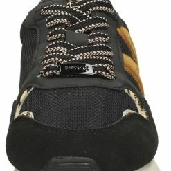 Mexx Dames Sneaker Juju Zwart/ Cognac -Dames-schoenen Winkel 550x780 1