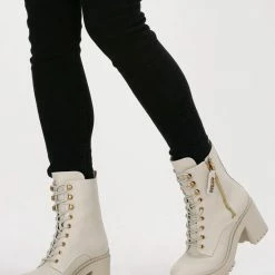 Guess Cabra Dames Veterboot - Ecru - Maat 40 33 Guess Cabra Dames Veterboot - Ecru - Maat 40 -Dames-schoenen Winkel 550x786 3