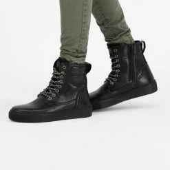 NoGRZ D.Stalpaert Hoge Leren Damessneakers - Gevoerde Veterschoenen - Zwart Leer - Maat 39 18 NoGRZ D.Stalpaert Hoge Leren Damessneakers - Gevoerde Veterschoenen - Zwart Leer - Maat 39 -Dames-schoenen Winkel 550x793 3