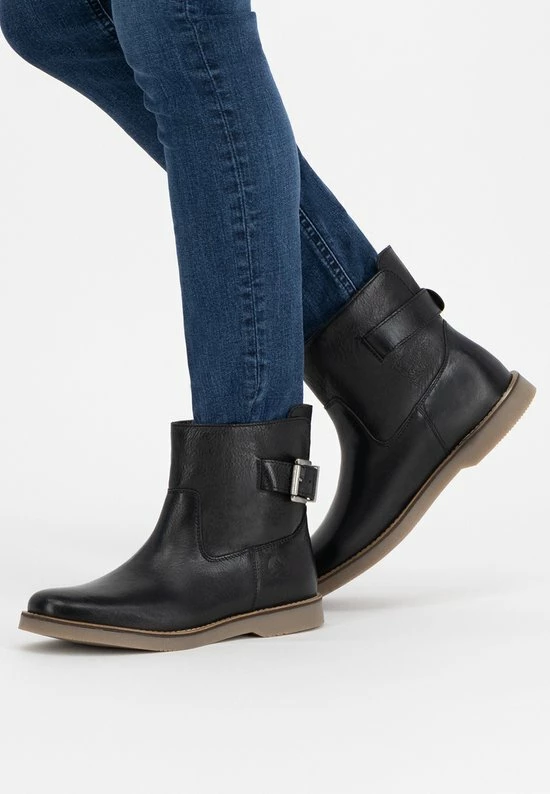 Travelin' Louargat Dames Leren Enkellaarsjes - Boots Vrouwen - Zwart Leer - Maat 39 9 Travelin' Louargat Dames Leren Enkellaarsjes - Boots Vrouwen - Zwart Leer - Maat 39 - Afbeelding 7
