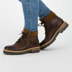 NoGRZ C.Ribart - Wol Gevoerde Halfhoge Damesschoen - Cognac Bruin Leer - Maat 38 23 NoGRZ C.Ribart - Wol Gevoerde Halfhoge Damesschoen - Cognac Bruin Leer - Maat 38 -Dames-schoenen Winkel 550x794 4