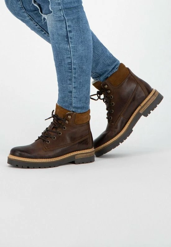 NoGRZ C.Ribart - Wol Gevoerde Halfhoge Damesschoen - Cognac Bruin Leer - Maat 38 12 NoGRZ C.Ribart - Wol Gevoerde Halfhoge Damesschoen - Cognac Bruin Leer - Maat 38 - Afbeelding 10