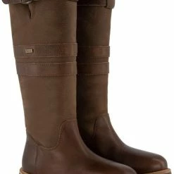 Travelin' Norway - Dames Wolgevoerde Outdoorlaars - Waterdicht En Ademend - Wandellaarzen - Bruin Leer - Maat 38