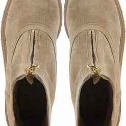 VIA VAI Bobbi Strip Biker Boots - Beige - Maat 39 -Dames-schoenen Winkel 550x809