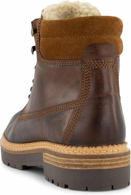 NoGRZ C.Ribart - Wol Gevoerde Halfhoge Damesschoen - Cognac Bruin Leer - Maat 38 8 NoGRZ C.Ribart - Wol Gevoerde Halfhoge Damesschoen - Cognac Bruin Leer - Maat 38 - Afbeelding 6