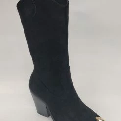 Pretty Shoes Breda Laars - Dames - Zwart -Maat 39 - Kunstsuede