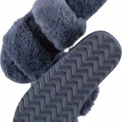Hunkemöller Dames Accessoires Slippers Fake Fur - Blauw - Maat 38/39 -Dames-schoenen Winkel 550x832 1